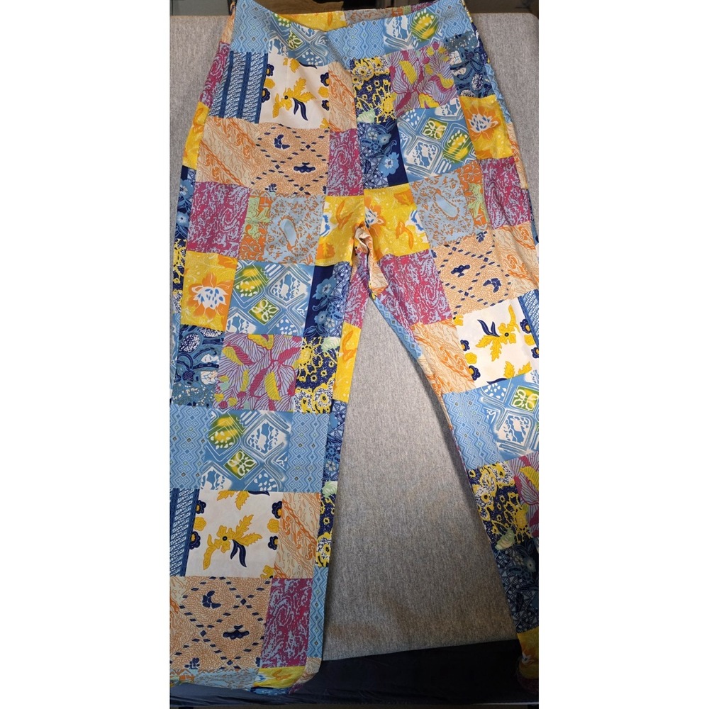 Cider Womens Patchwork  Wide Leg Pants Multicolor Size S